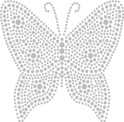 5 obrazków mal. kropkami Zwierzęta białe