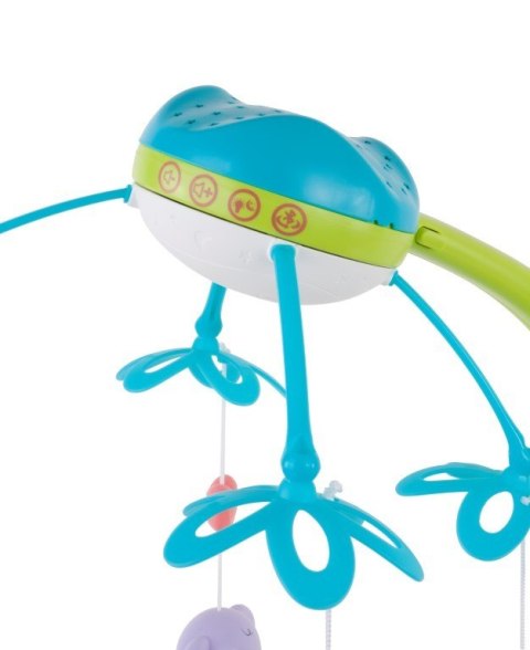 Karuzela 4w1 z rzutnikiem, lampką, melodyjkami i funkcją blutooth