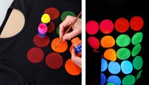 Farba do Tkanin 35 ml Fluo Żółta