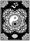 Kolorowanka Welwetowa A4 Mandala YinYang