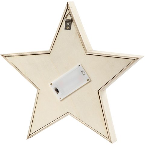 Lampka na baterie Gwiazda H:26cm sklejka