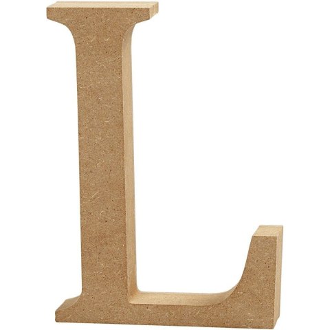 Litera L z MDF H: 13 cm