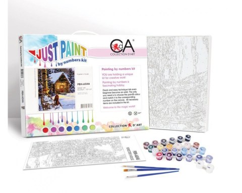 Malowanie po numerach 40x50cm chmury