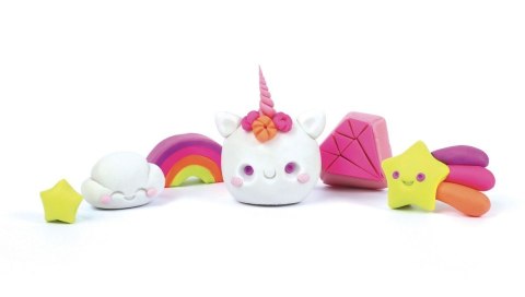 Masa do tworzenia gumek 6x25g Jednorożce