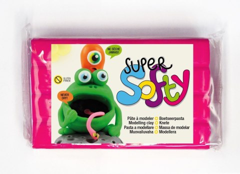 Masa Super-Softy 350g Neonowo Różowa