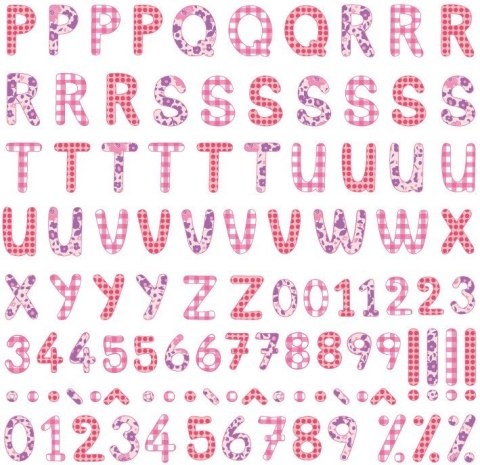 Naprasowanka Alfabet Czerwony