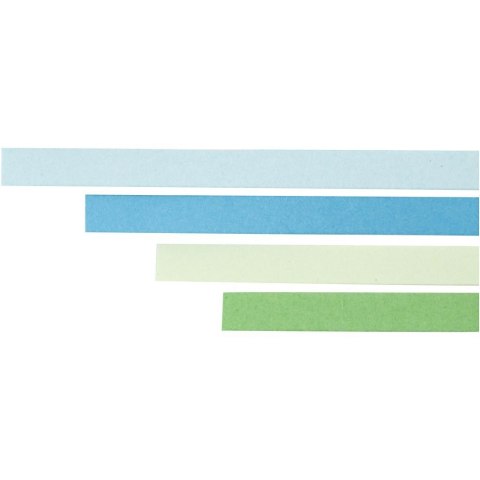 Paski do quillingu 5mmx78cm Nieb.-Ziel.