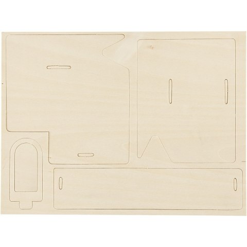 Puzzle 3D drewniane Domek 1