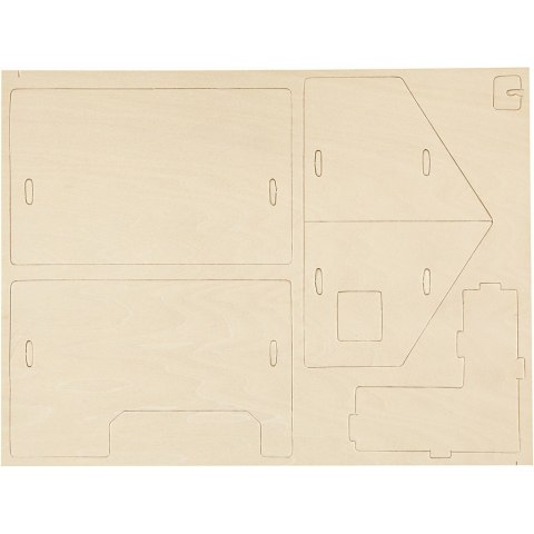 Puzzle 3D drewniane Domek 3