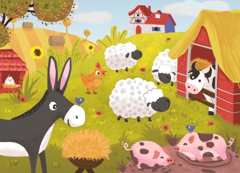 Puzzle Wertykalne Farma 24 elementy