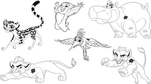 Stempelki Disney Lwia Straż