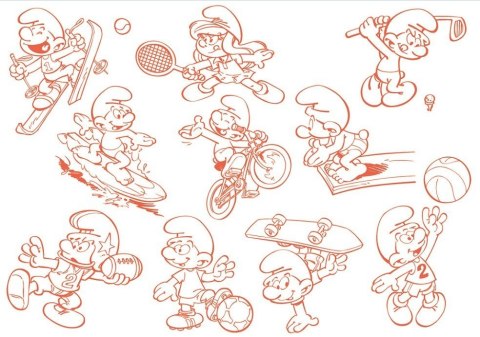 Stempelki Smerfy Sport