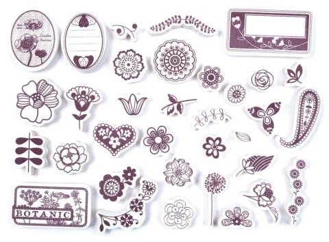 Stempelki do Scrapa Kwiaty