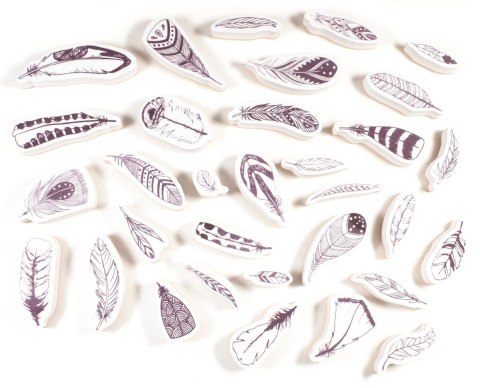 Stempelki do Scrapa Pióra