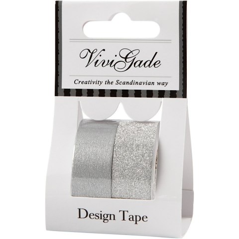 Taśmy Dekoracyjne Srebro 7m i 10m