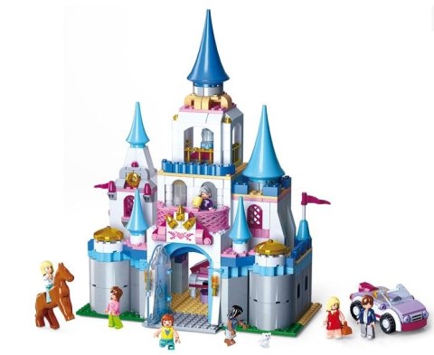 KLOCKI SLUBAN GIRLS SZAFIROWY ZAMEK 815 ELEMENTÓW #CZ