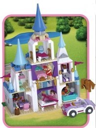 KLOCKI SLUBAN GIRLS SZAFIROWY ZAMEK 815 ELEMENTÓW #CZ