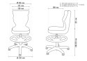 Krzesło Petit czarny JS08 rozmiar 3 WK+P wzrost 119-142 #R1