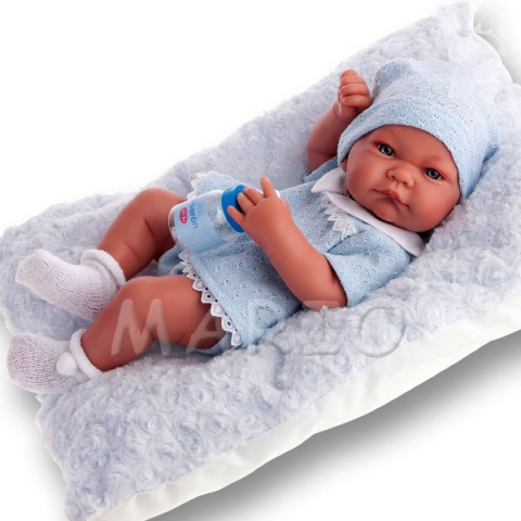 EKSKLUZYWNA LALKA ANTONIO JUAN RECIEN NACIDO NICO COJIN 42cm 5053