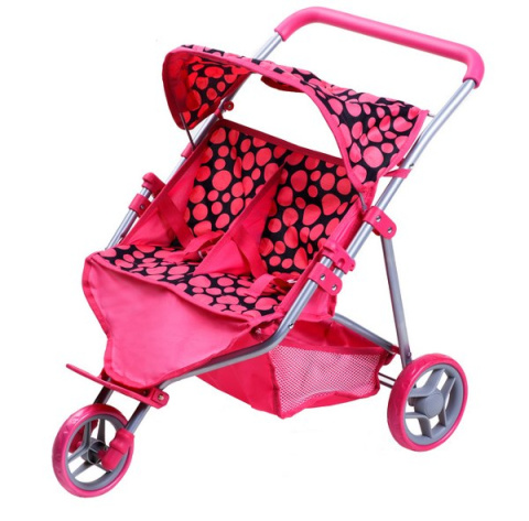 WÓZEK BLIŹNIACZY KLAUDIA RÓŻOWY (22487) PlayTo
