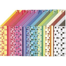 Papier wzory Color Bar A4 100 g 16 ark.