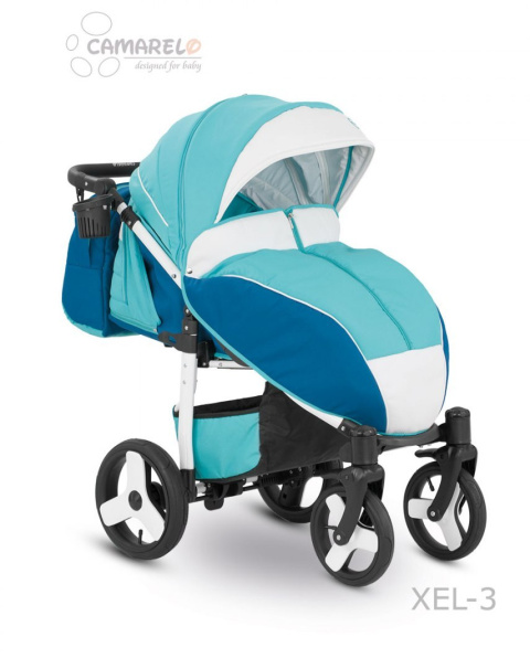 ELF CAMARELO Wózek spacerowy - pompowane koła + torba