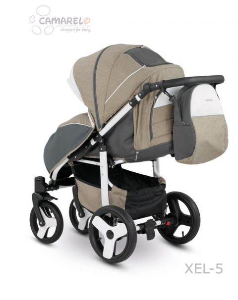 ELF CAMARELO Wózek spacerowy - pompowane koła + torba