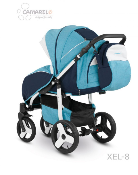 ELF CAMARELO Wózek spacerowy - pompowane koła + torba