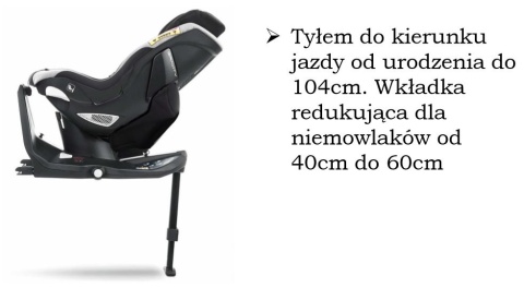 GRAVITY Jane GRUPA 0+/1 (40cm-104cm) fotelik dziecięcy