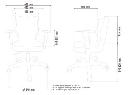 Krzesło DUO black Falcone 03 wzrost 159-188 #R1