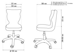 Krzesło PETIT biały Storia 30 rozmiar 3 wzrost 119-142 #R1