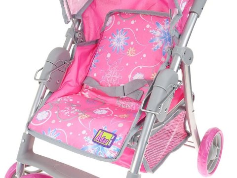 ADAR 1/108578-548954 Wózek spacerowy róż w śnieżynki M2101