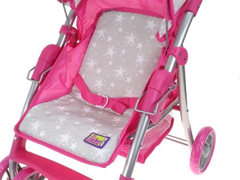 ADAR 1/108578-549043 Wózek spacerowy szary w gwiazdki B2104WL