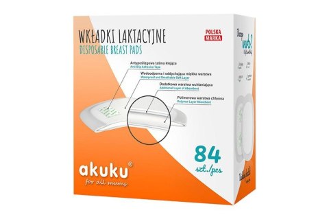 AKUKU A0368 Wkładki laktacyjne 84 szt.