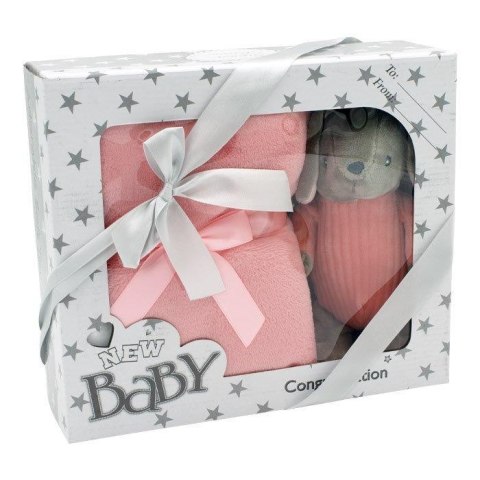 AXIOM 5144 Zestaw grzechotka - Króliczek z kocykiem 100x75 cm