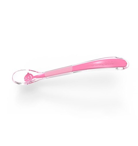 B.O.1460 Miękka łyżeczka silikonowa Baby's Smile zielona