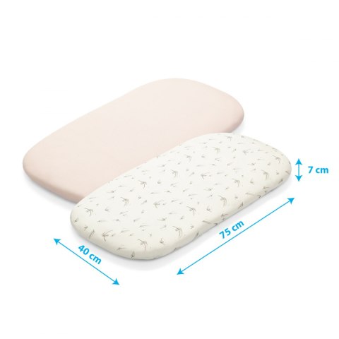 B.O.748/04 Bambusowe przescieradła z gumką do gondoli 2szt.FEATHERS