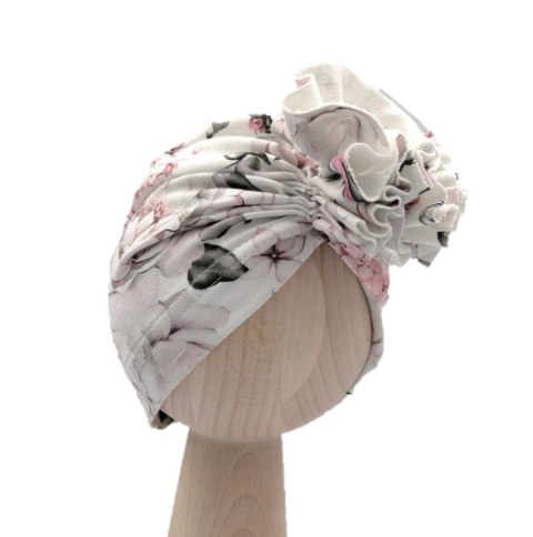 BABY 01128 Turban niemowlęcy Hortensje 6-12m