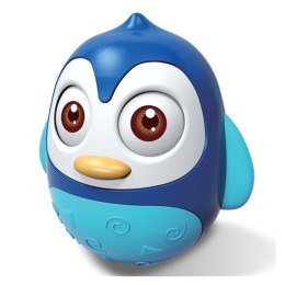 BABY MIX 37149 Zabawka wańka wstańka Pingwin niebieski HS-0201 /40055
