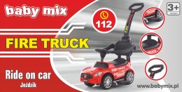 BABY MIX UR-BEJ919 Pojazd Straż Pożarna czerwony 45826