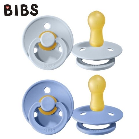 BIBS 110277 Smoczek uspokajający SKY BLUE/STEEL BLUE S 2-pak