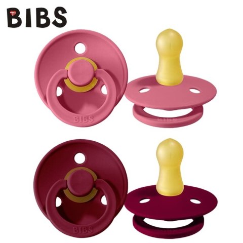 BIBS 110254 Smoczek uspokajający CORAL/RUBY S 2-pak