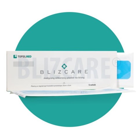 BLIZCARE 8SP-0010 plaster silikonowy na blizny 25x5, 5szt.