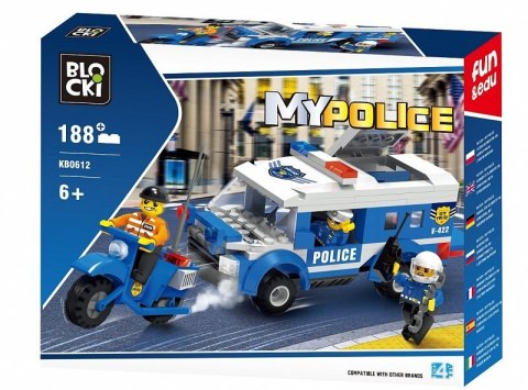 BLOCKI KB0612 Klocki MyPolice Pościg 188 el. 6+