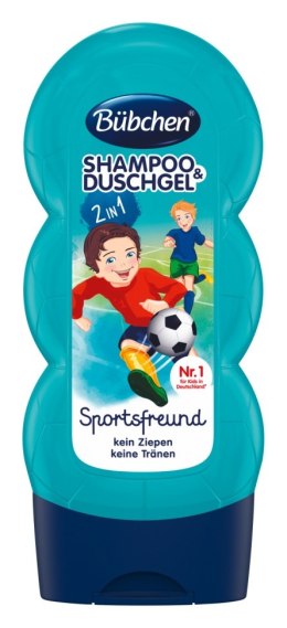 BUBCHEN 12442730 KIDS Szampon i żel pod prysznic Sportsfreund 230ml bez mikroplastiku