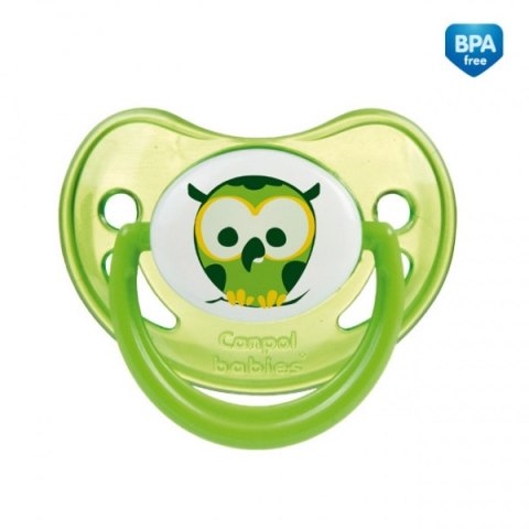 CANPOL 22/500_blu new Smoczek uspokajający silikonowy anatomiczny 0-6m-cy NIGHT DREAMS niebieski