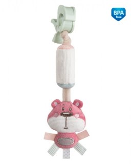 CANPOL 68/066 Pluszowa zabawka z dzwoneczkiem PASTEL FRIENDS różowa*