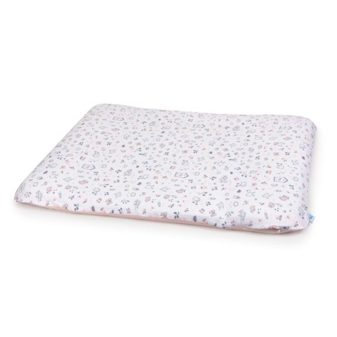 CEBA 849-130-645 Pokrowiec na przewijak miękki (85x72) 2 szt Candy Pink, Bird World+Light grey, Bird World