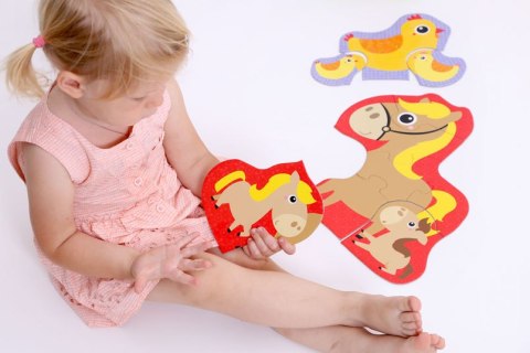 CzuCzu 6199547 Puzzle progresywne 22 el. Zwierzątka na wsi 2+