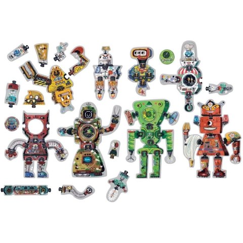 CzuCzu 6843762 Puzzle 65 el. Roboty 3+